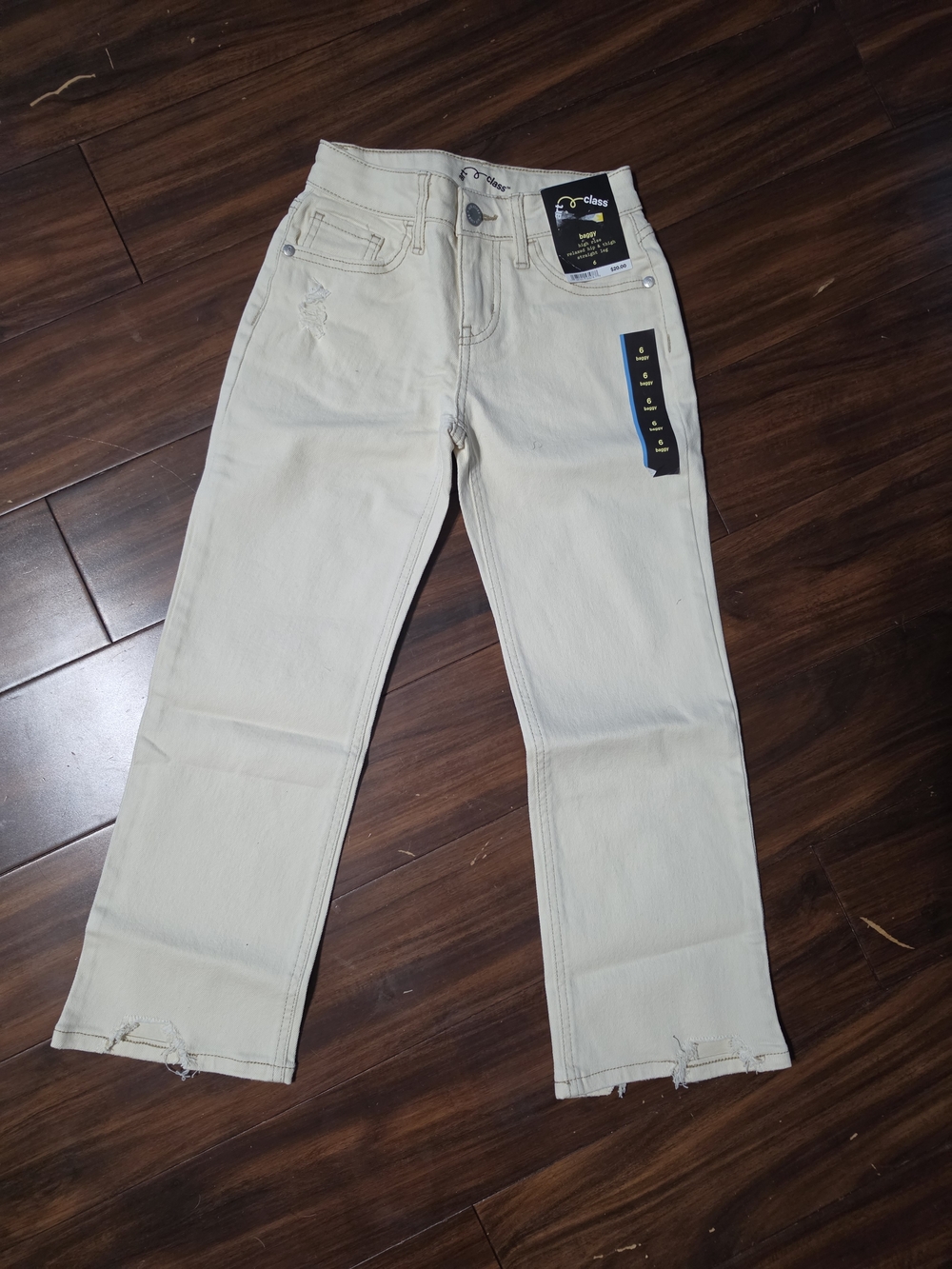 Cream Baggy Jean